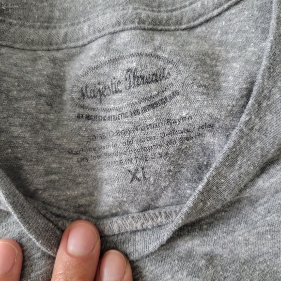 MLB Majestic Threads 👎NY Yankees TShirt XL Grey Worn Once - Picture 4 of 5